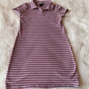 Art Class Red and White Striped Dress